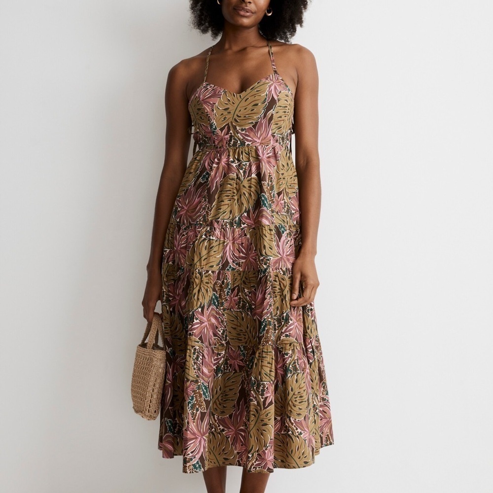 Madewell Sidonie Poplin Maxi Dress Size XL NWT